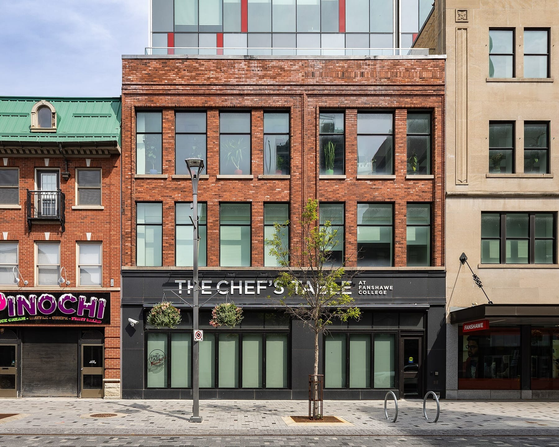 Street front of The Chef's Table at Fanshawe College, 130 Dundas Street, London, Ontario