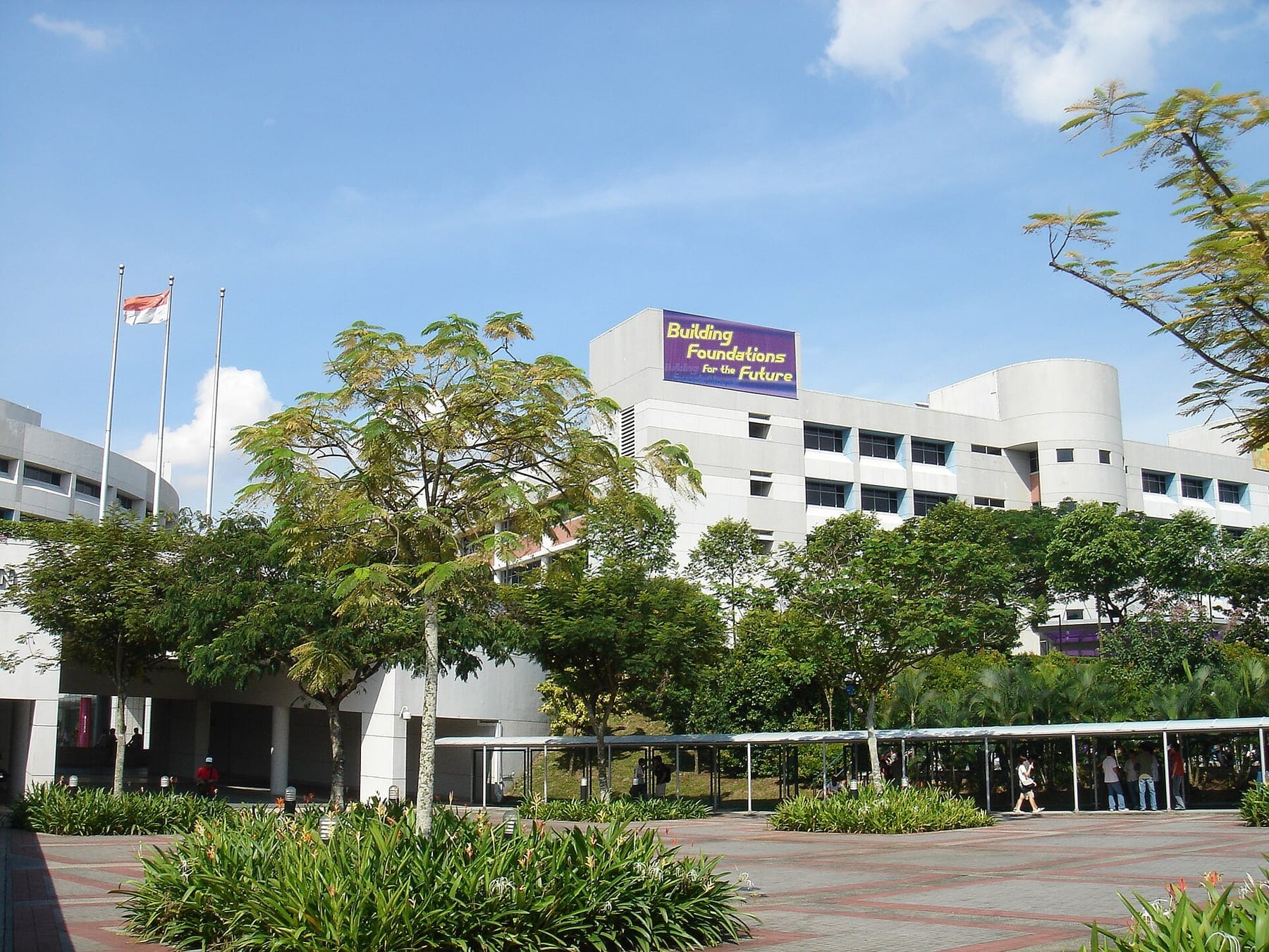 Nanyang Polytechnic campus buildings and plaza